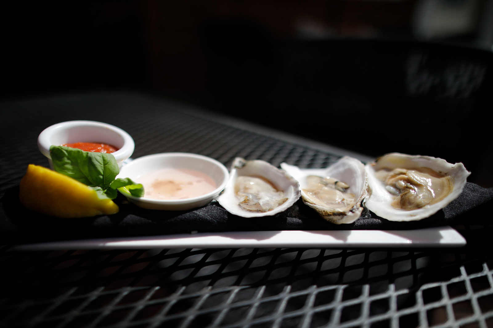 Oysters on ice at Fishtales Hideaway
